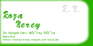roza nerey business card